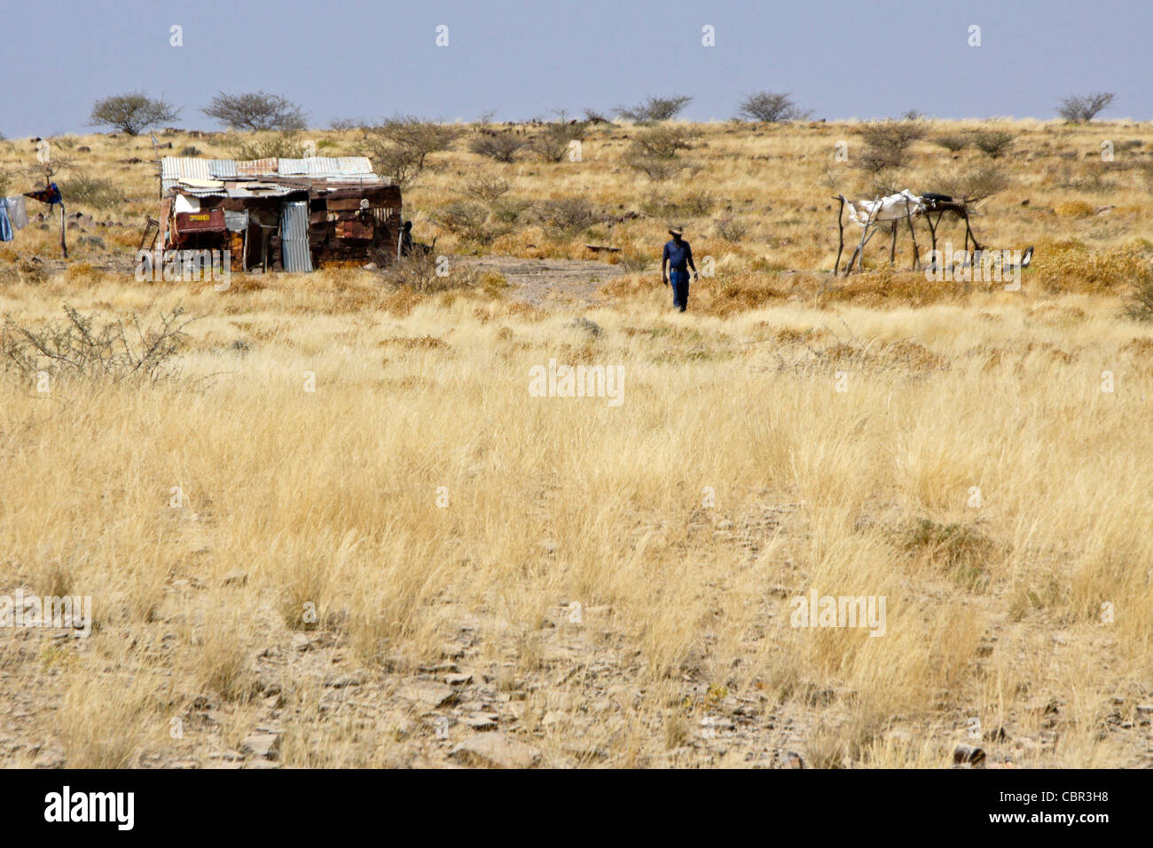 Damara house di Damaraland, Namibia Foto Stock