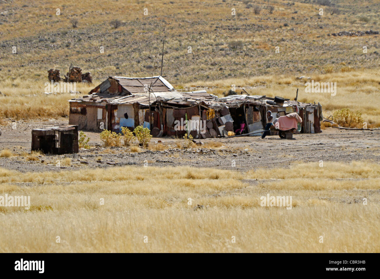 Damara house di Damaraland, Namibia Foto Stock