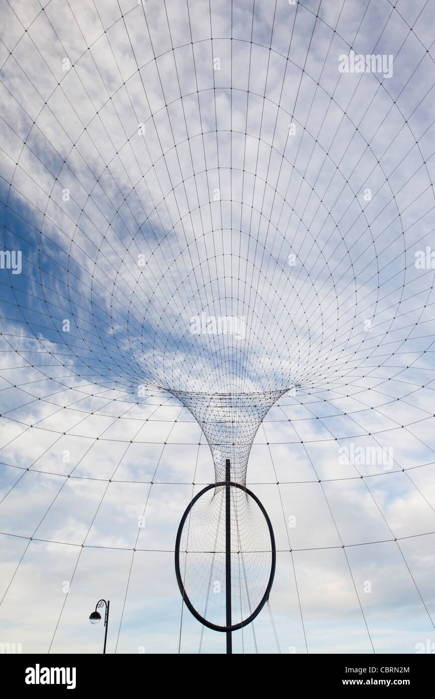 Temenos un pubblico opere di Anish Kapoor, Middlesbrough, Inghilterra Foto Stock