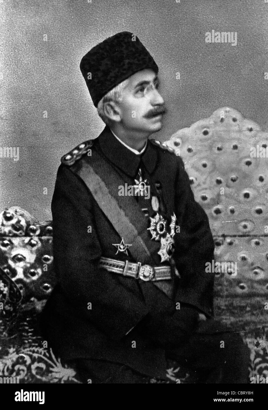 Mehmet VI, 36th e ultimo sultano dell'Impero Ottomano, che regna dal 1918 al 1922 Foto Stock