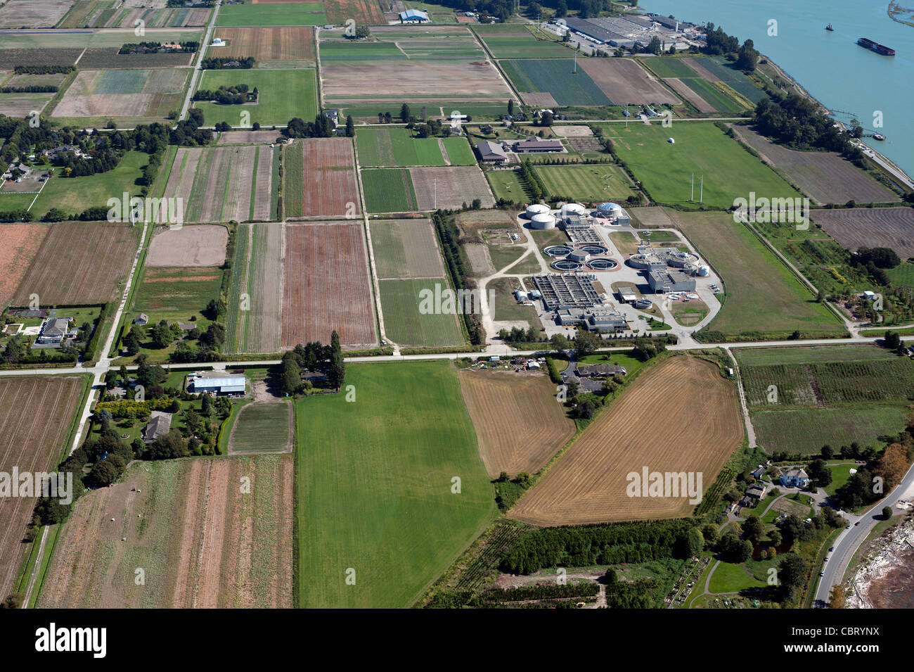 I campi e le aziende agricole in Richmond Foto Stock