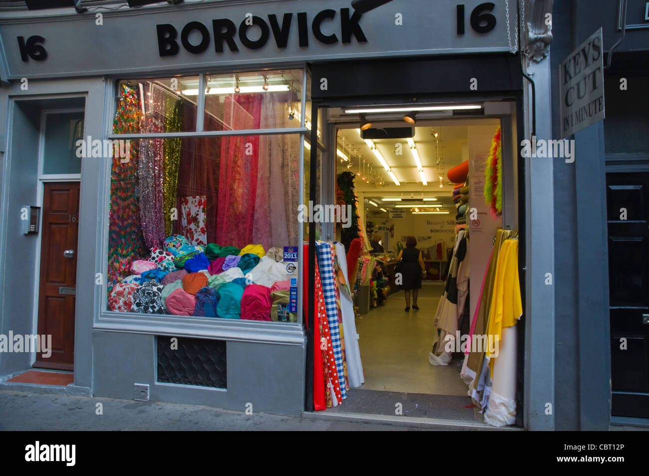 Tappeto Borovick shop Berwick Street nel quartiere di Soho central London Inghilterra UK Europa Foto Stock