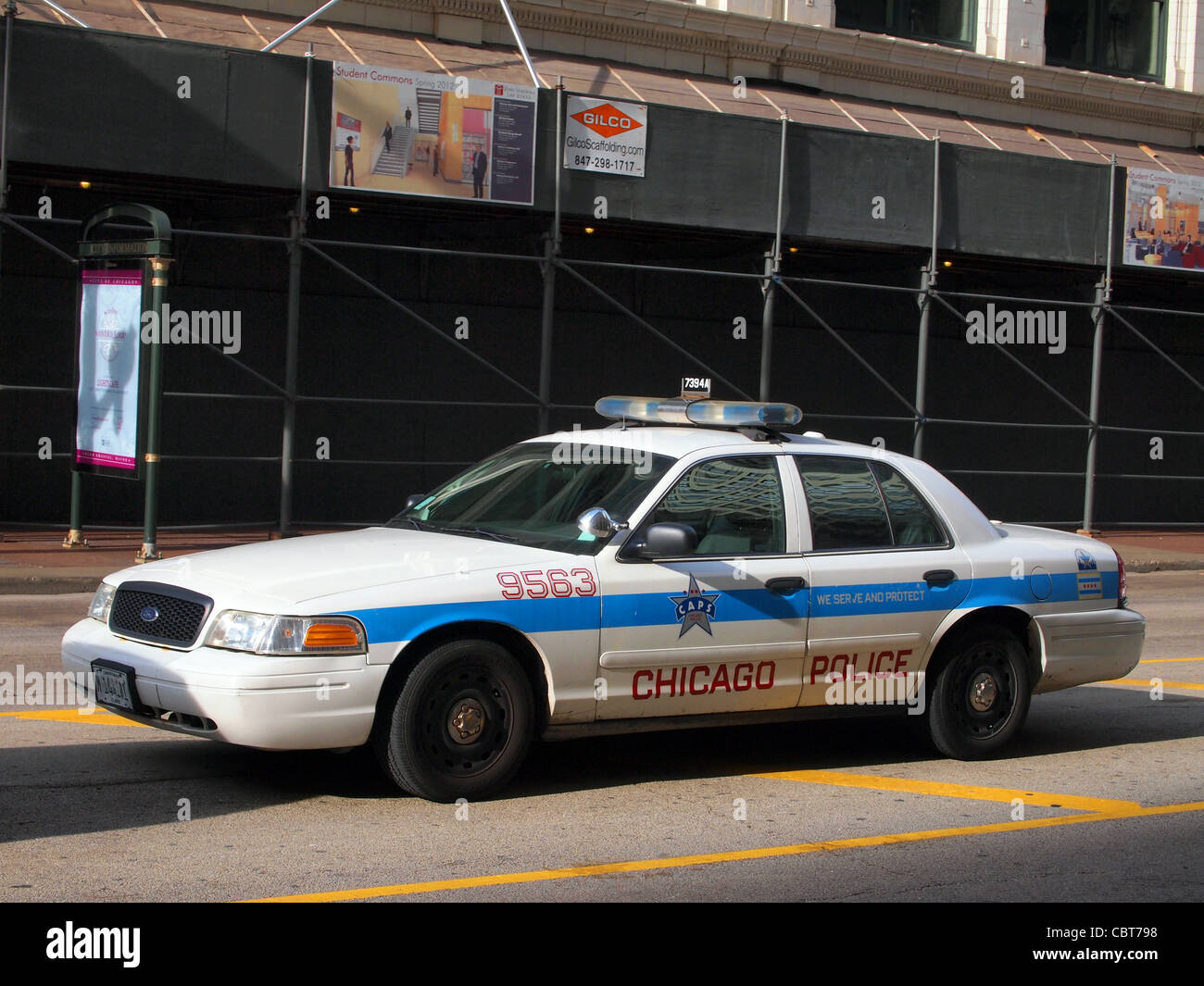 Chicago auto della polizia. Foto Stock