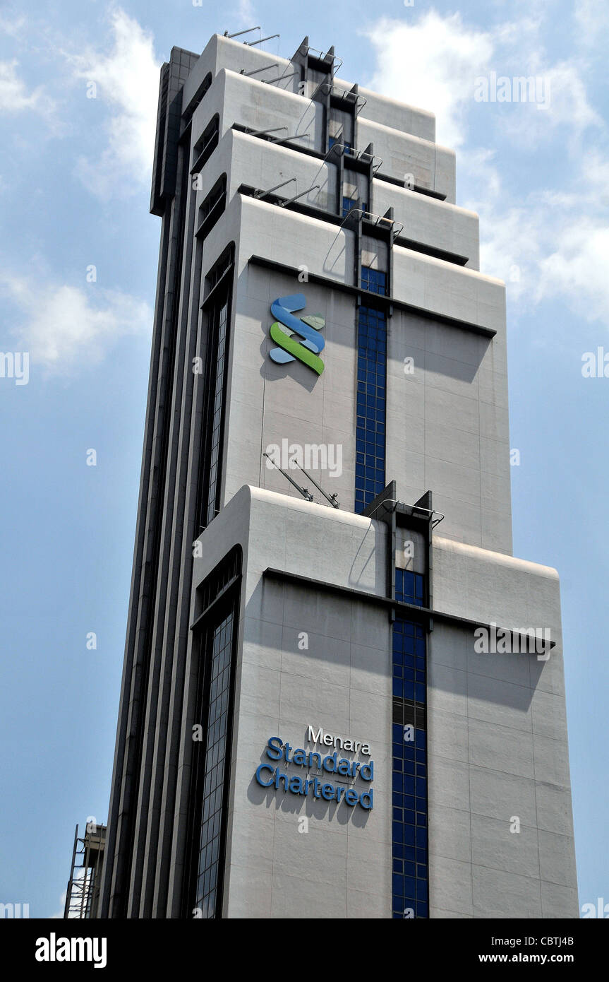 Menara Standard Chartered Bank, torre, Kuala Lumpur, Malesia Foto Stock
