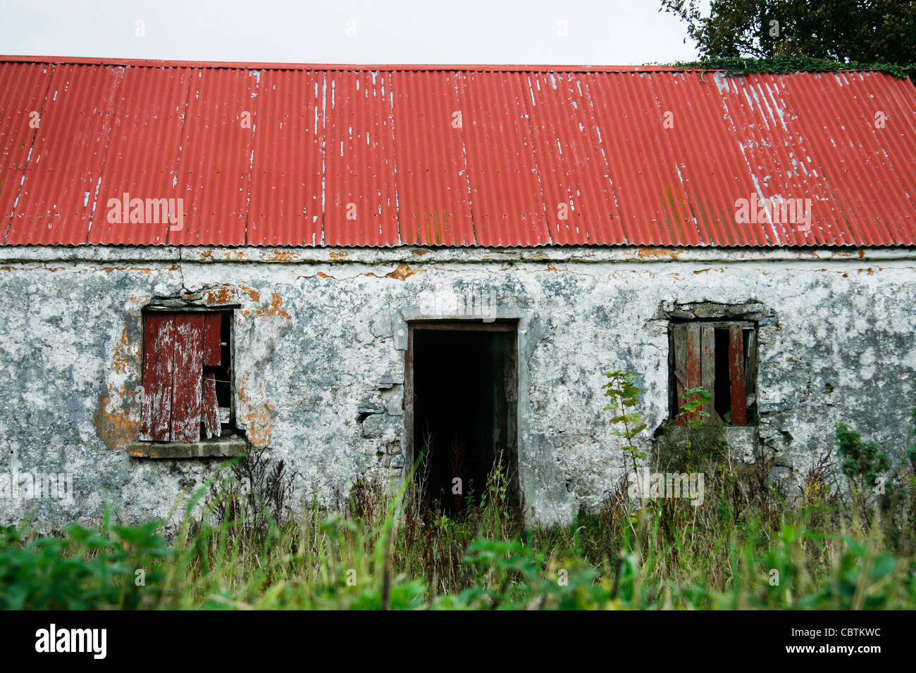 Fattoria abbandonata cottage Foto Stock