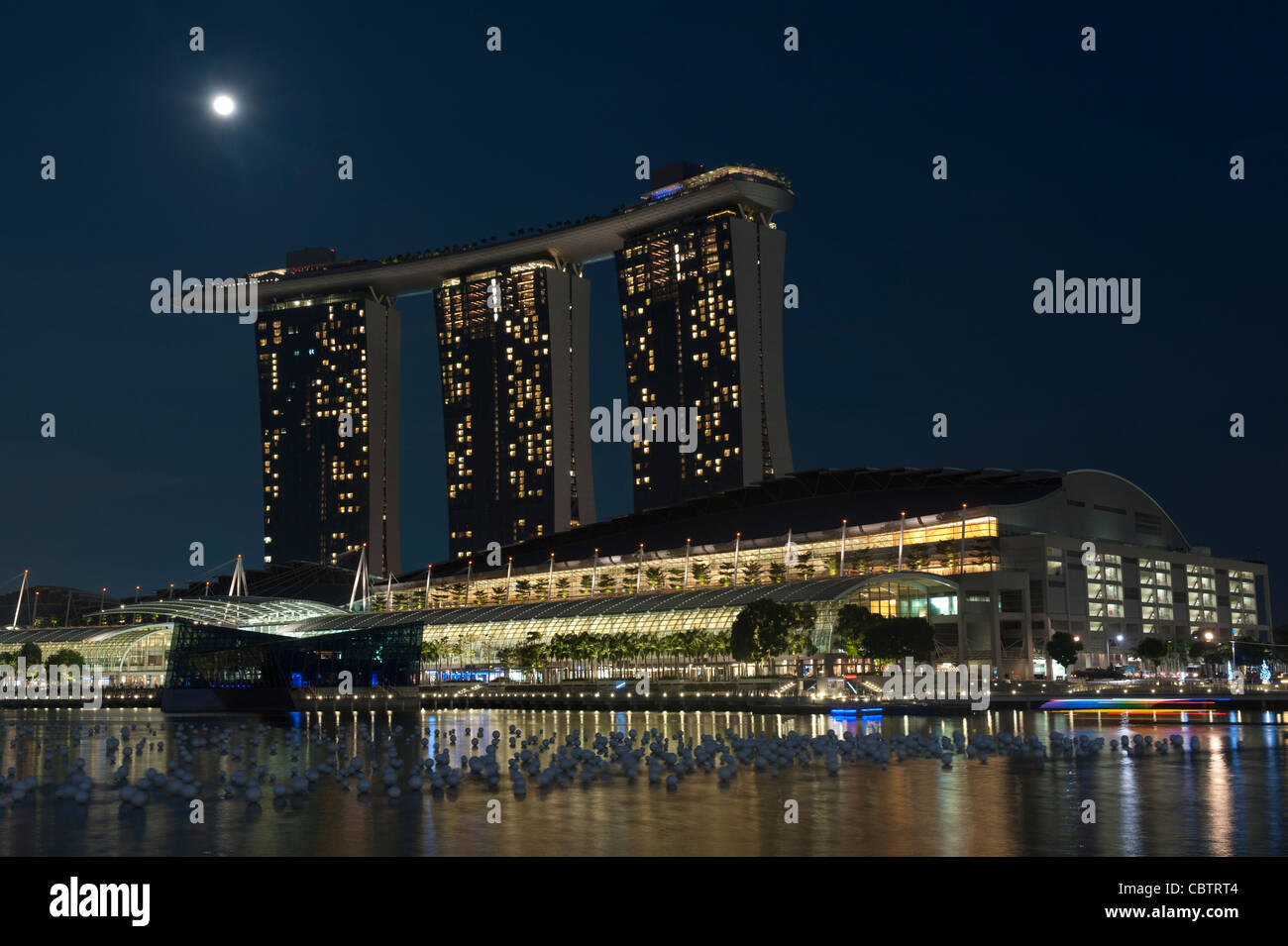 Il Marina Bay Sands Casino in Singapore Foto Stock