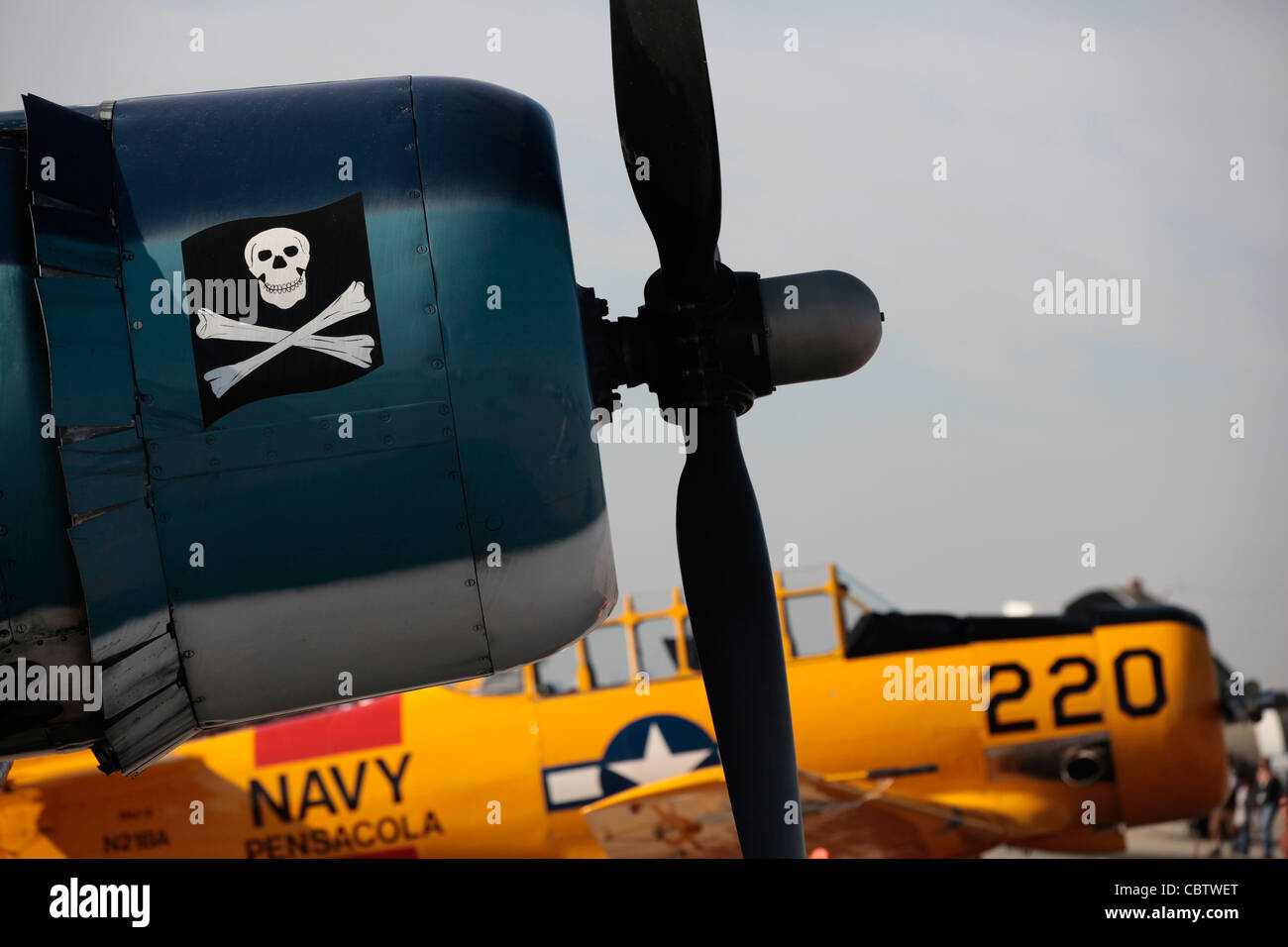 Lemoore Naval Air Station ospita air show nel 2011 per commemorare il centenario di aviazione navale. Foto Stock