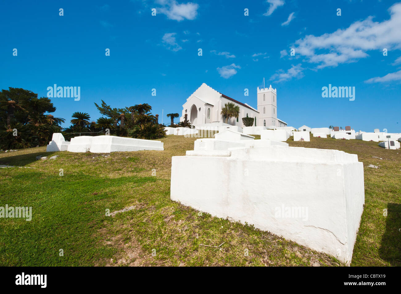 Cappella di facilità chiesa e cimitero san Giorgio, Bermuda. Foto Stock