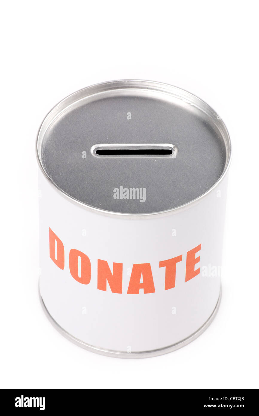 Casella di donazione, concetto di donazione Foto Stock