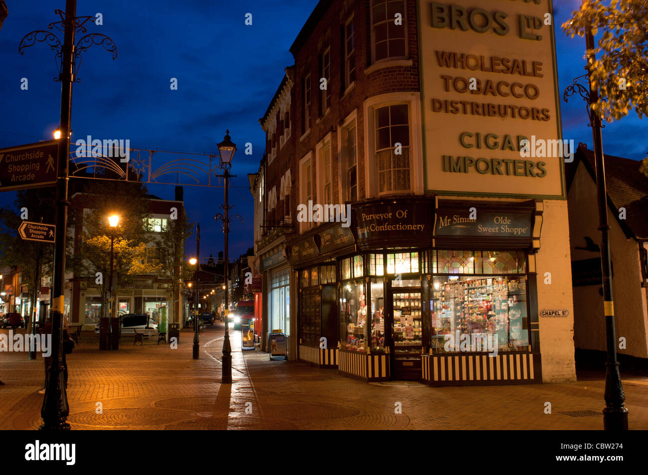 Market Place, Rugby, Warwickshire, Inghilterra, Regno Unito Foto Stock