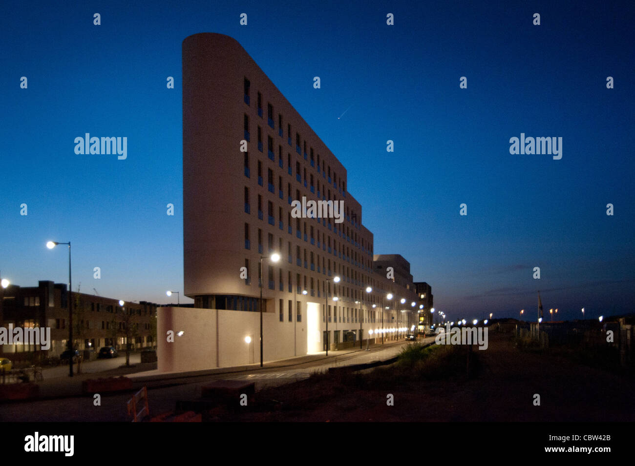 Witte Kaap, architettura moderna, IJburg, Amsterdam, Paesi Bassi Foto Stock