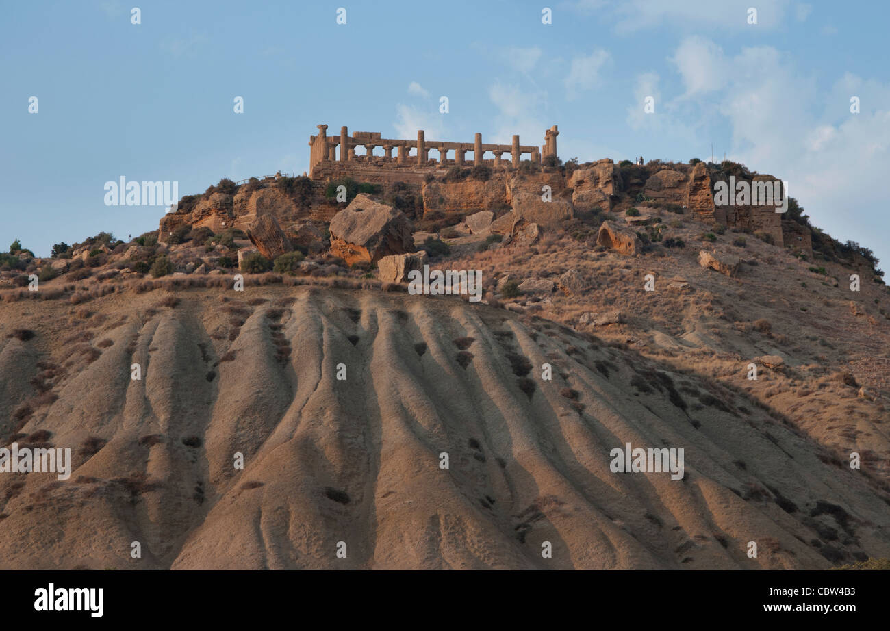 La Valle dei Templi di Agrigento, Sicilia, Italia, greco, VALLE DEI TEMPLI, quinto secolo prima di Cristo, Hera Lacinia, Concordia, Foto Stock