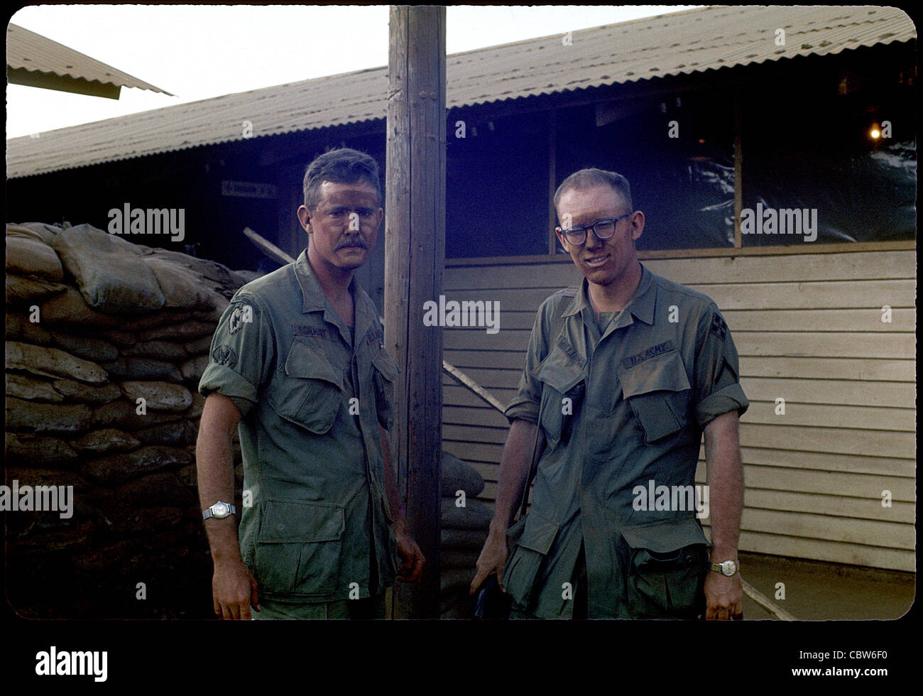 Nella quarta divisione di fanteria e l'area di operazioni di guerra del Vietnam pleiku Foto Stock