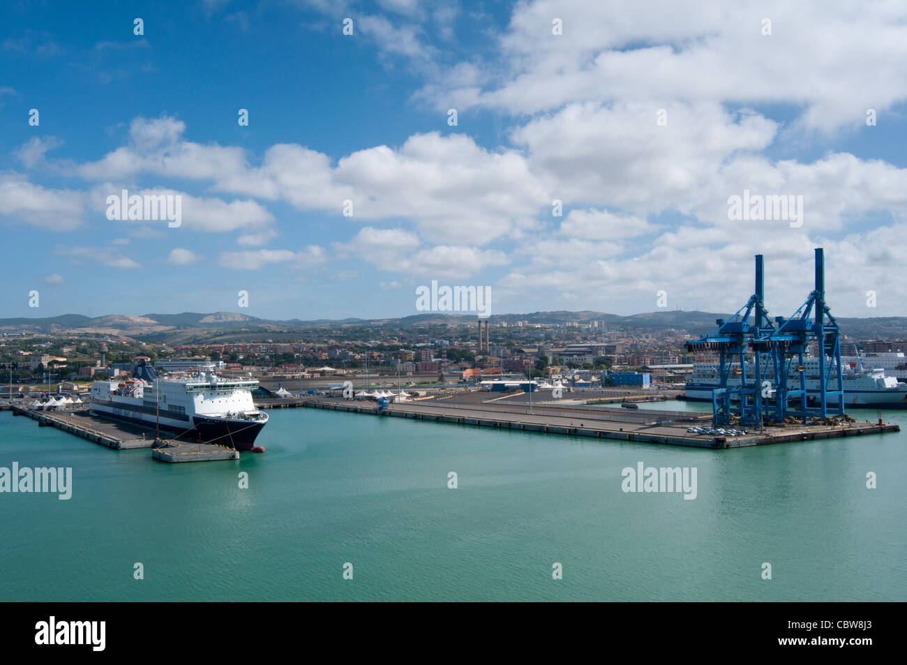 Porto di Civitavecchia, vicino Roma, lazio, Italy. Foto Stock