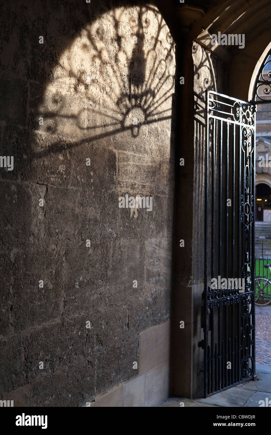 Gateway dalla biblioteca Bodleian Library a Radcliffe Square, Oxford 8 Foto Stock