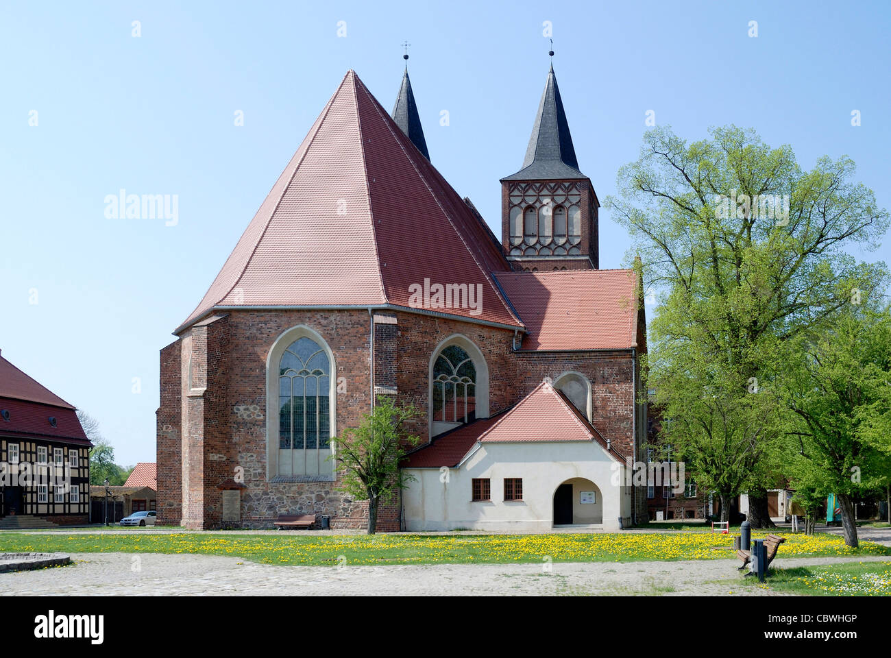 Chiesa San Sebastiano di Baruth nel Land di Brandeburgo. Foto Stock