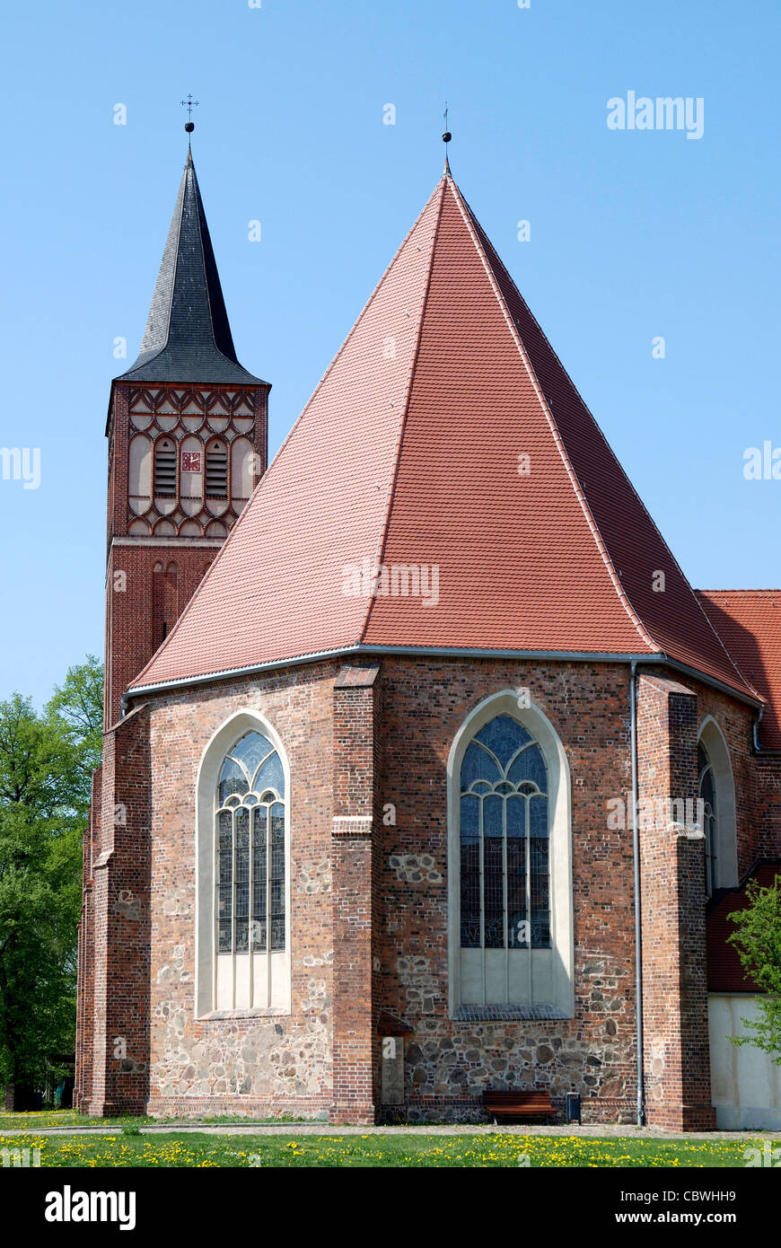 Chiesa San Sebastiano di Baruth nel Land di Brandeburgo. Foto Stock