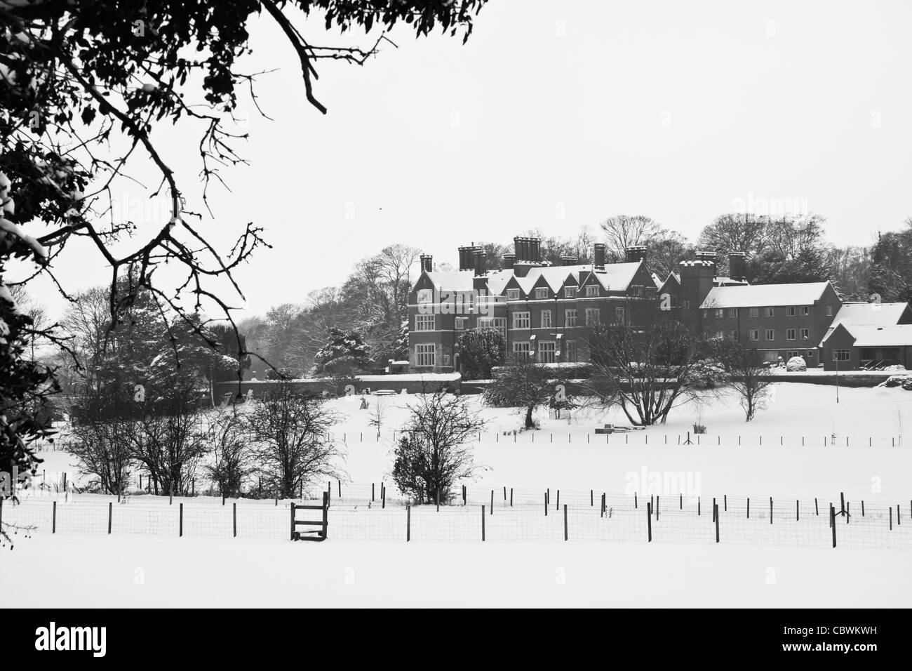 Paesaggio naturale di inverni un giorno Foto Stock