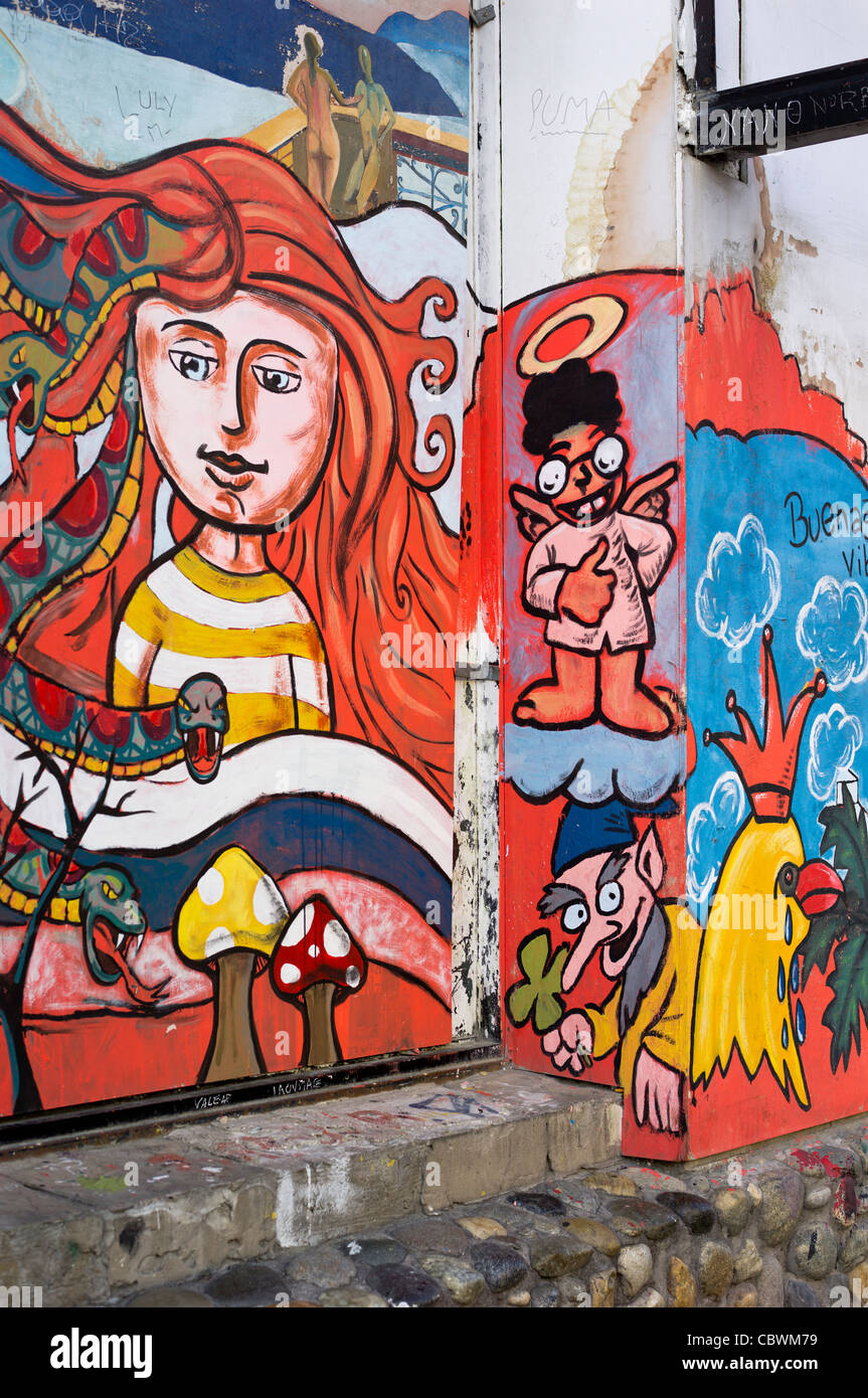 Arte di strada USHUAIA ARGENTINA Foto Stock