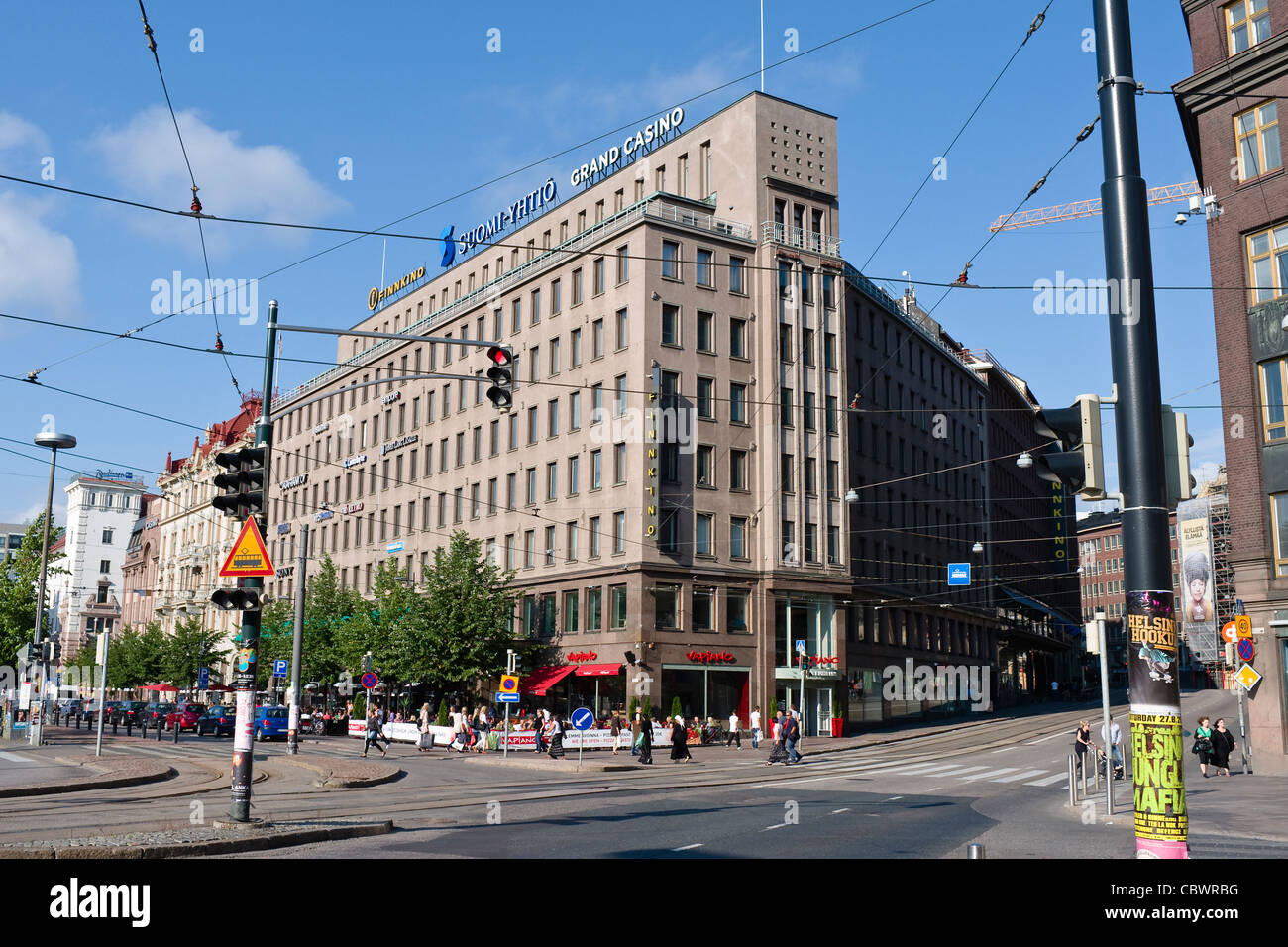Helsinki: scene di strada Foto Stock