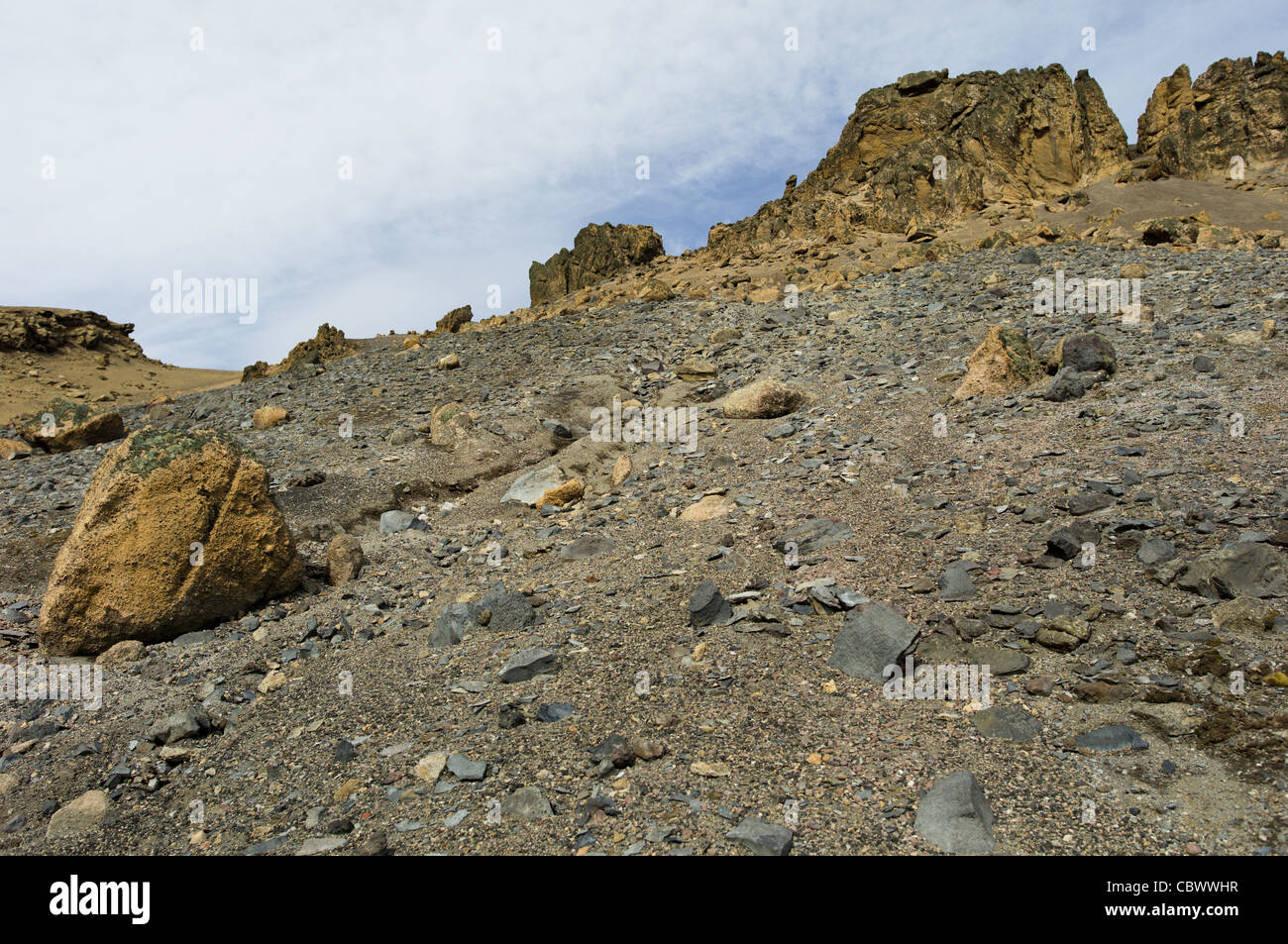 Il Whaler's Bay, isola Deception, a sud LE ISOLE SHETLAND Foto Stock