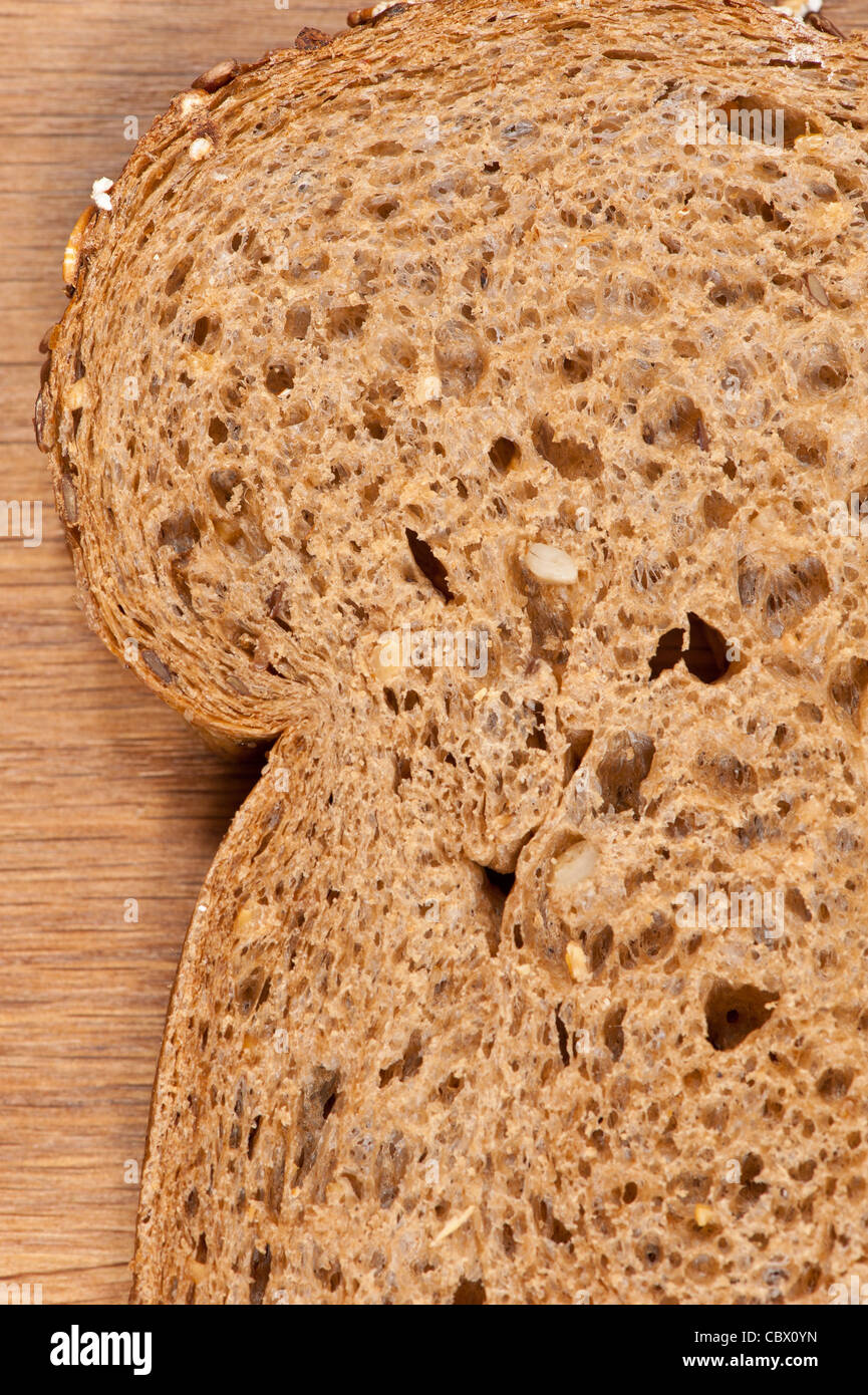 Brown fetta di pane Foto Stock