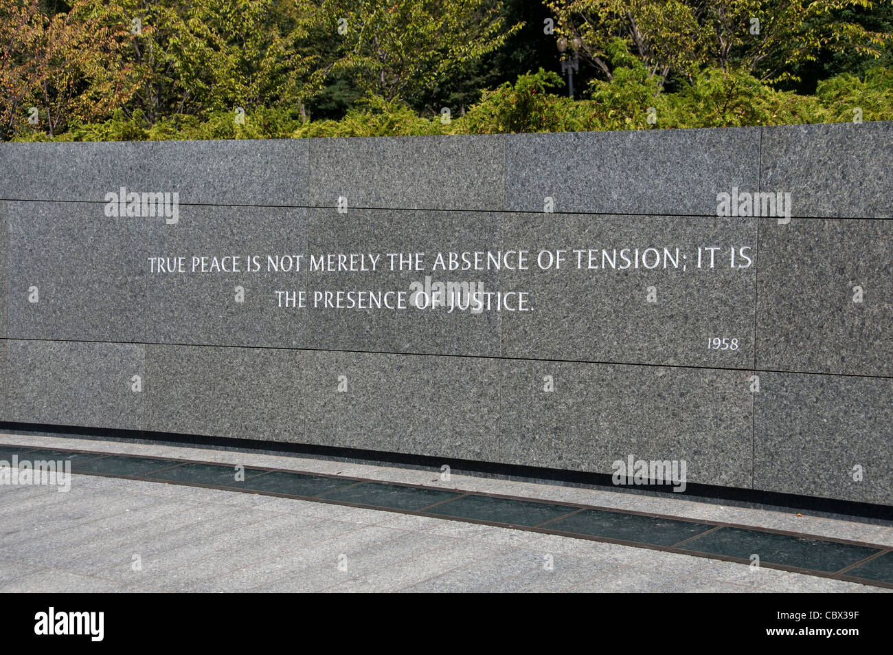 Martin Luther King Jr Memorial, Washington DC, DC124566 Foto Stock