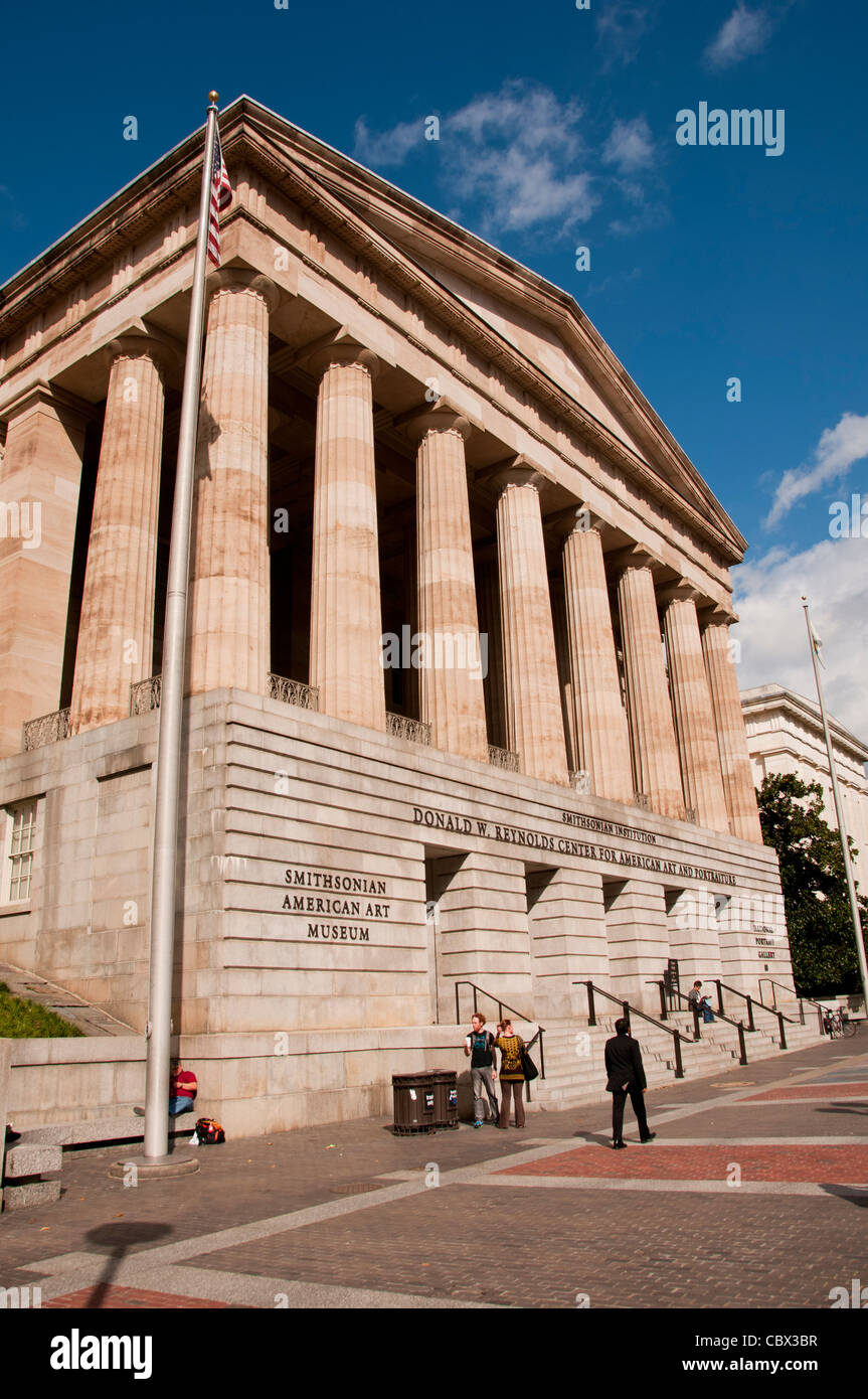 National Portrait Gallery Smithsonian Art Museum Donald W Reynolds Centro per l'arte americana e la ritrattistica Washington DC Foto Stock