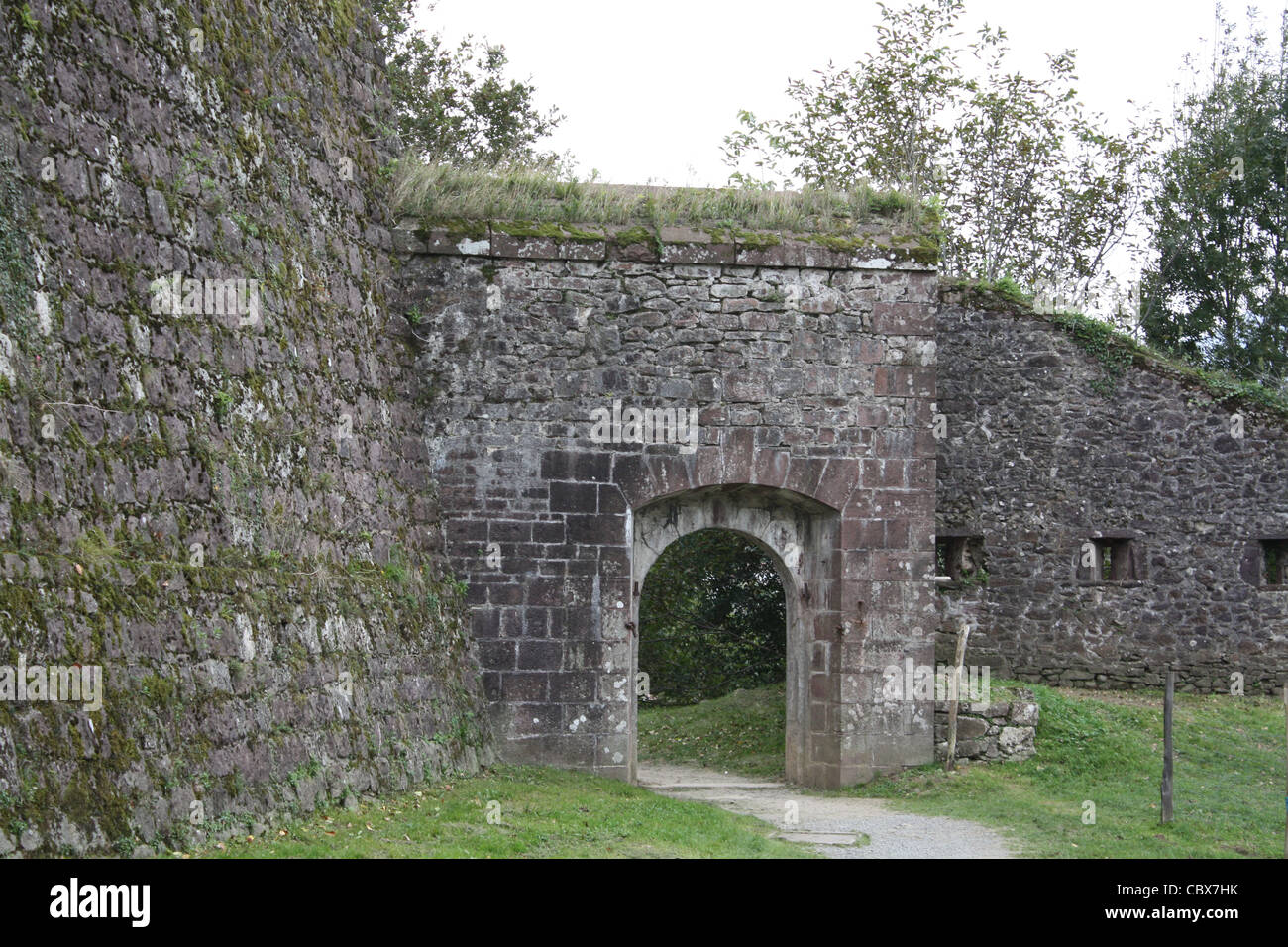 Il passaggio della Citadelle Vauban nel sud-ovest-FRANCIA Foto Stock
