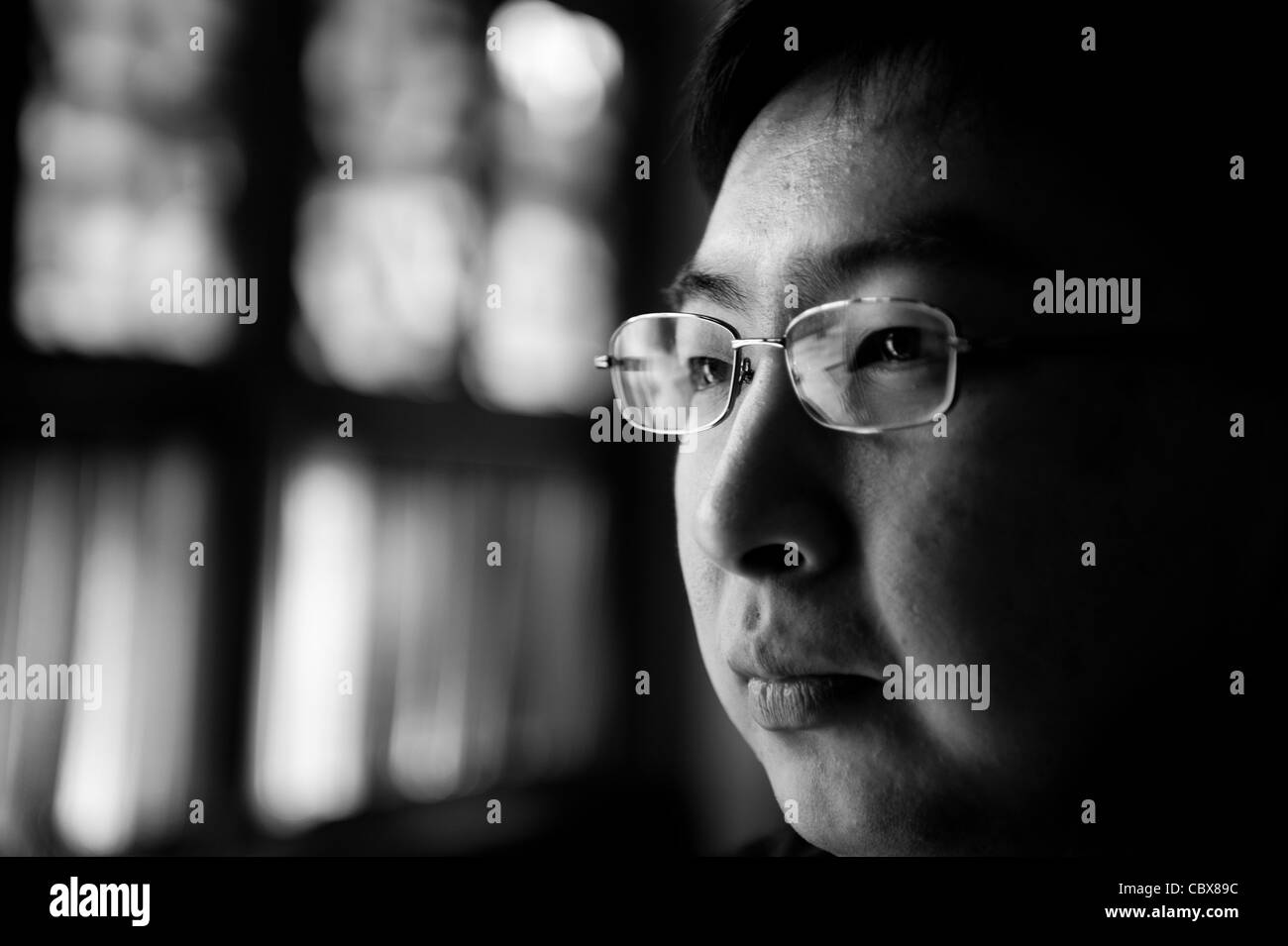 Bejijng. Il sig. Lu, astronomo e ricercatore presso il Beijing Antico Osservatorio e teamleader cinese di Olimpiadi di Matematica team. Foto Stock