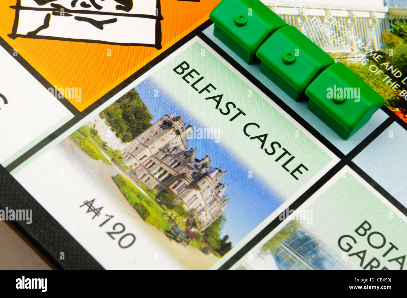 Belfast monopolio: edificio ospita il Castello di Belfast Foto Stock