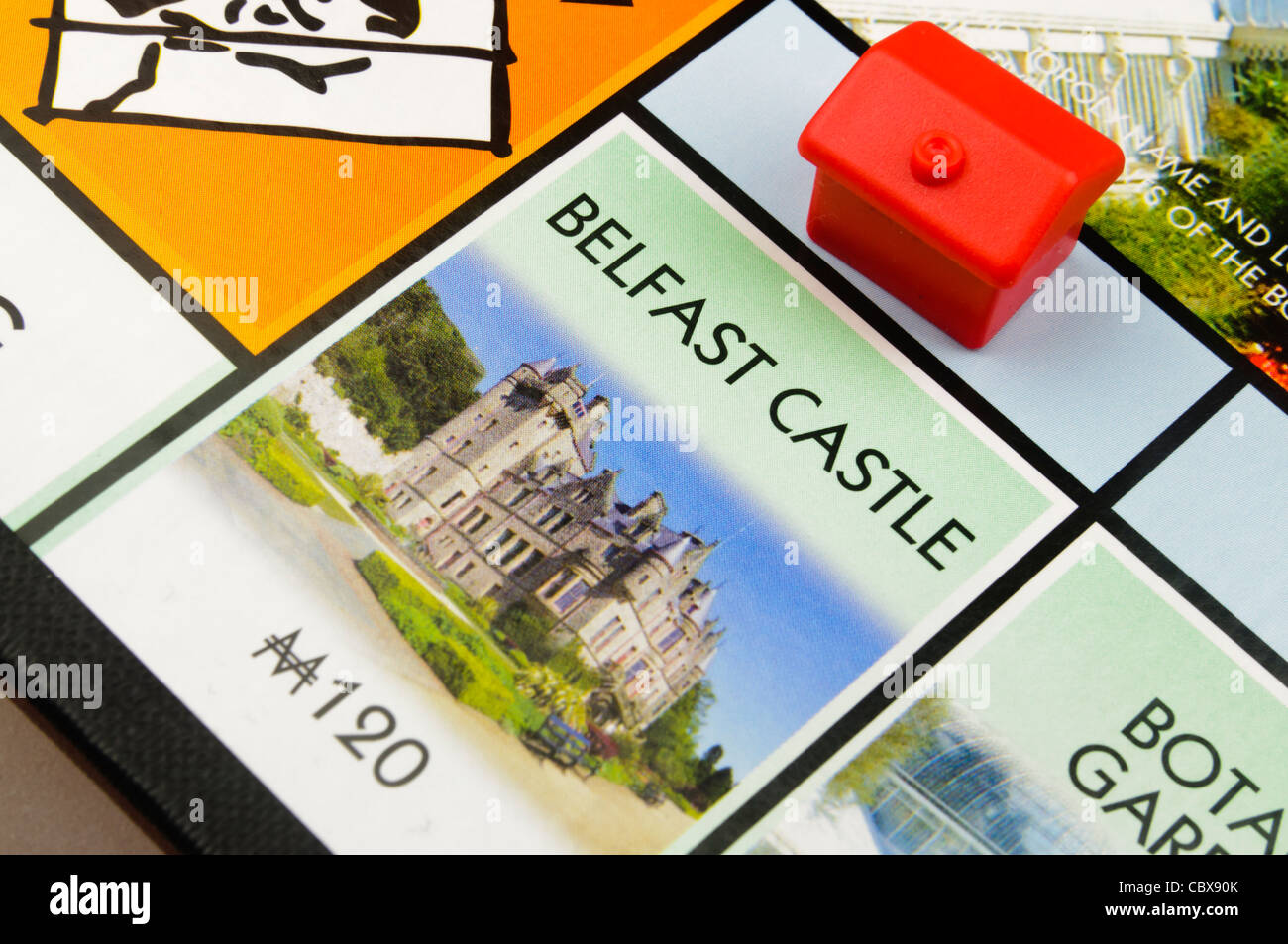 Belfast monopolio: la costruzione di un albergo sul Castello di Belfast Foto Stock
