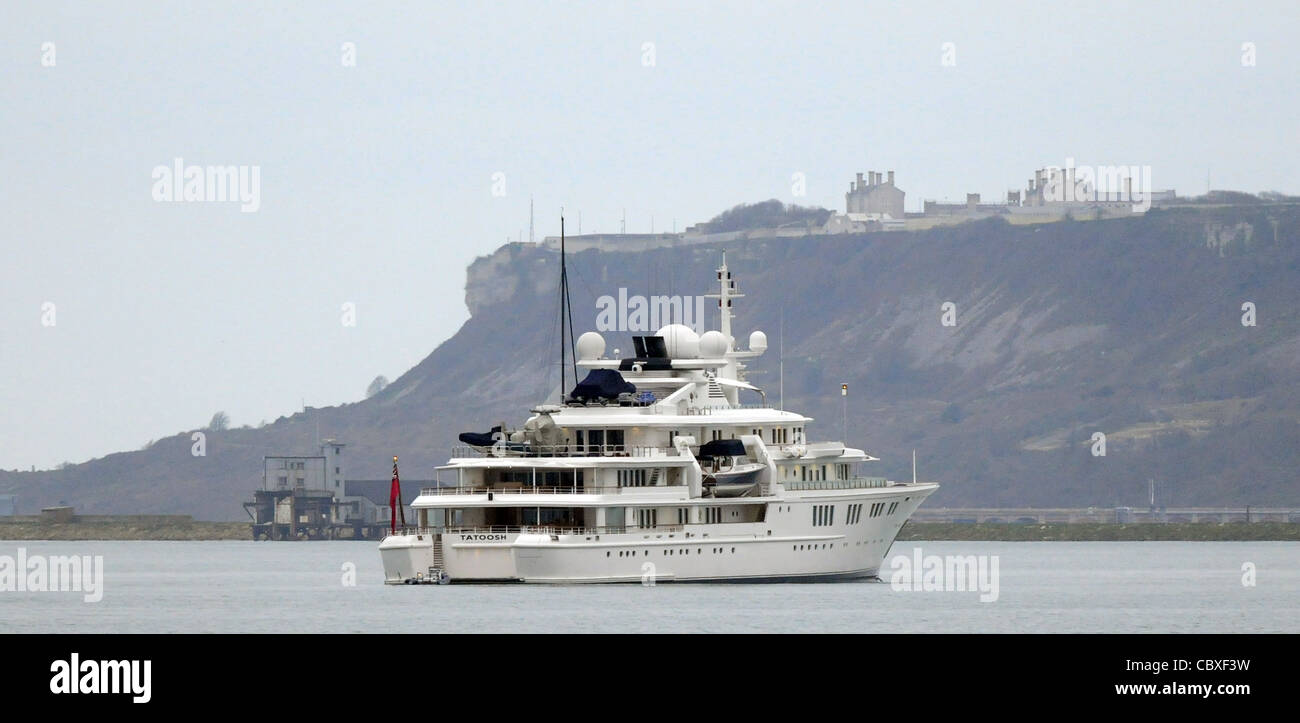Tatoosh è un 303-piedi (92 m) privato super-yacht di proprietà di Microsoft co-fondatore Paul G. Allen Foto Stock