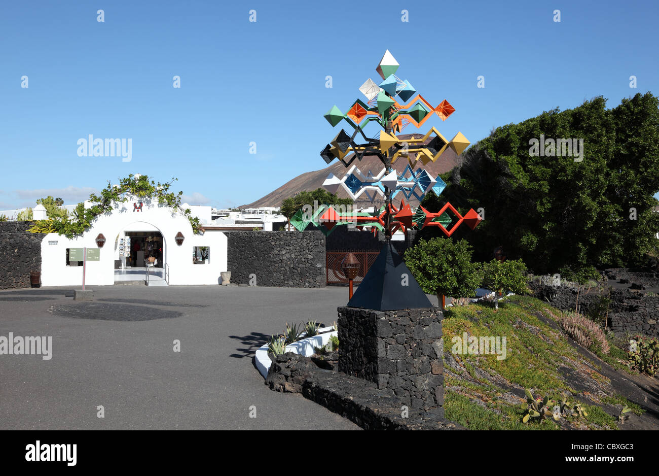Casa di Cesar Manrique, Lanzarote, Isole Canarie Spagna Foto Stock