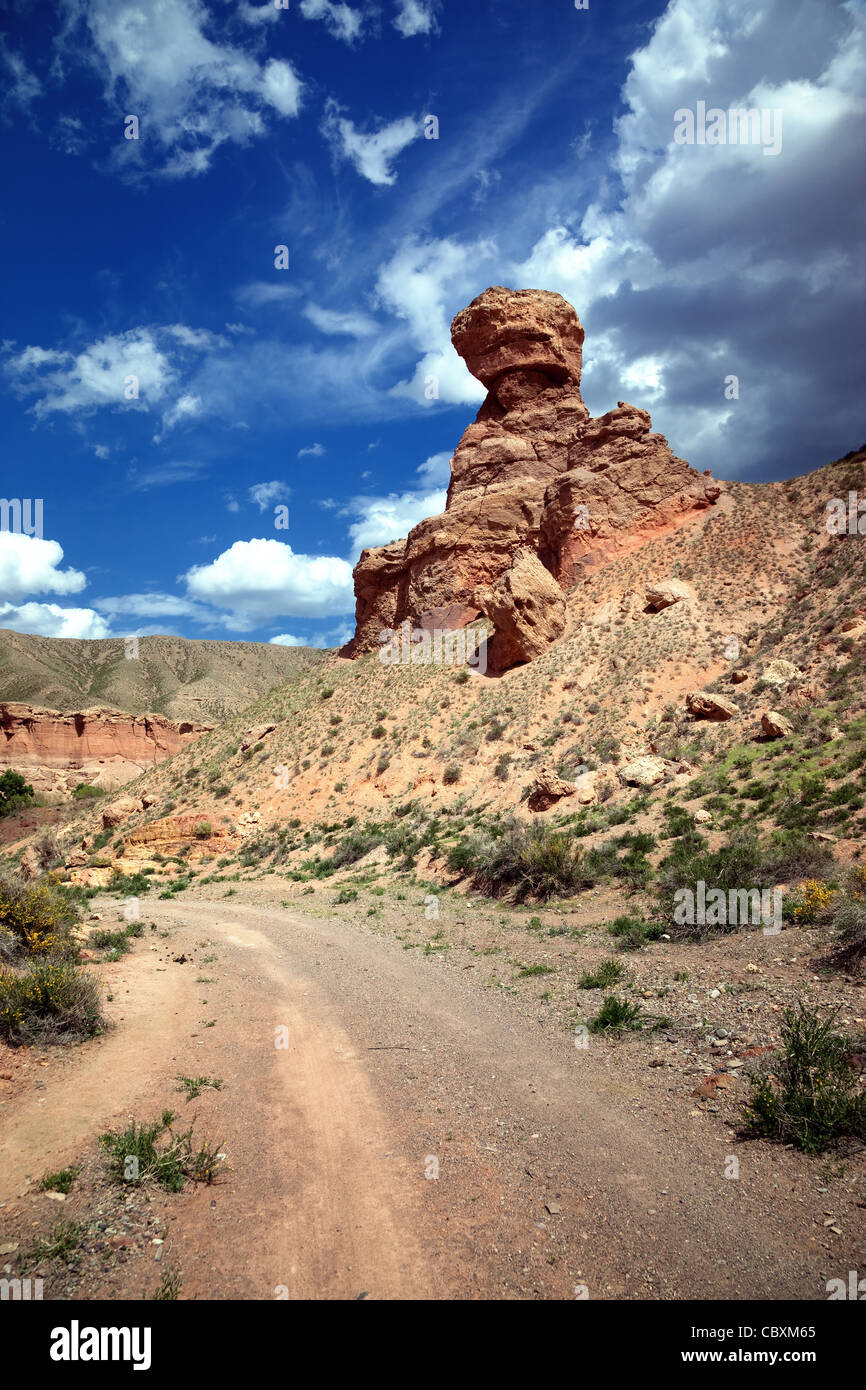 Canyon del Fiume Temirlik, Kazakistan Foto Stock