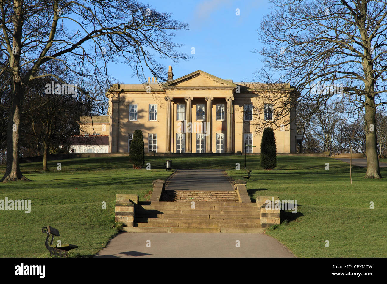 The Mansion, Roundhay Park, Leeds, West Yorkshire, Inghilterra, Regno Unito Foto Stock