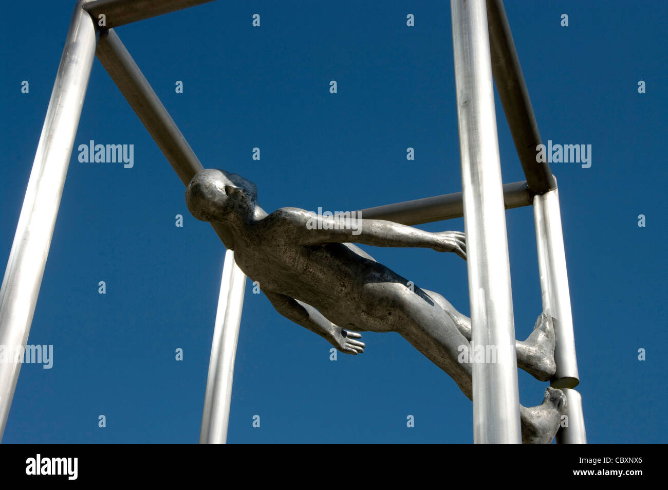 Santiago de Cile città. Quartiere di Las Condes. Arte contemporanea. Foto Stock