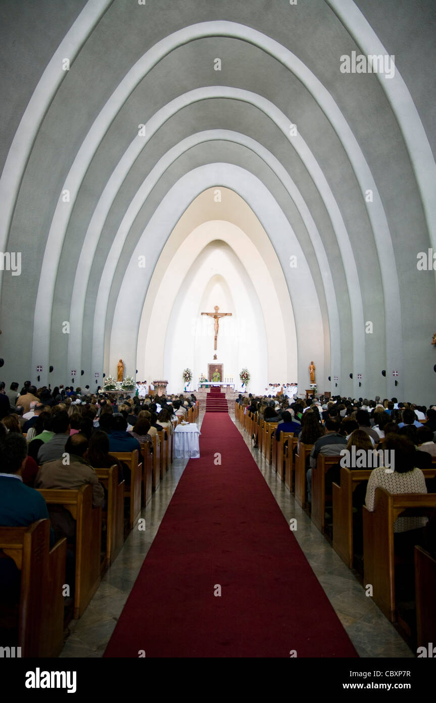 Il Cile. Cattedrale di Chillán. Bío-Bío dipartimento. Foto Stock