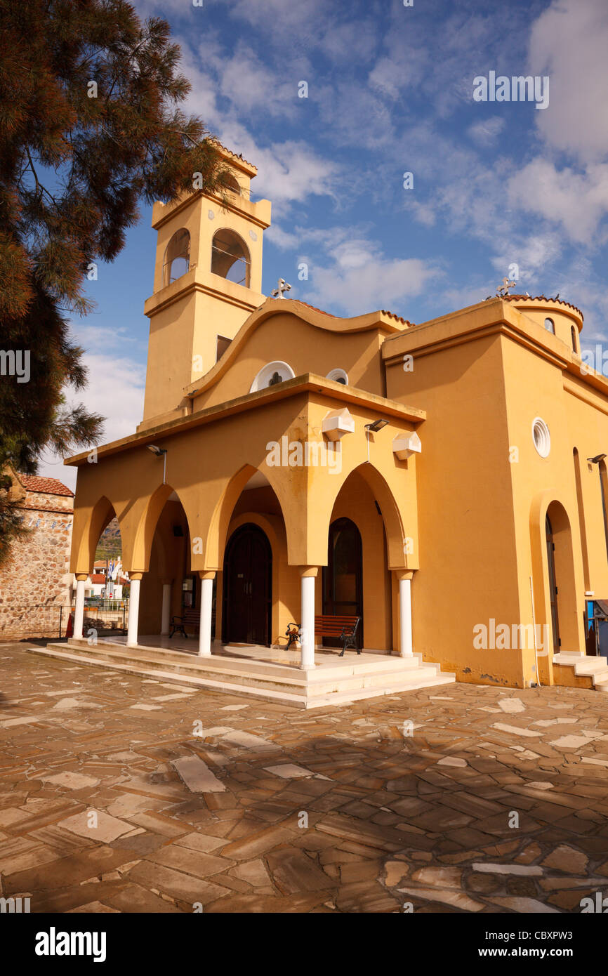 Orthadox greco chiesa nel villaggio di Pyrga, Larnaca, Cipro. Foto Stock