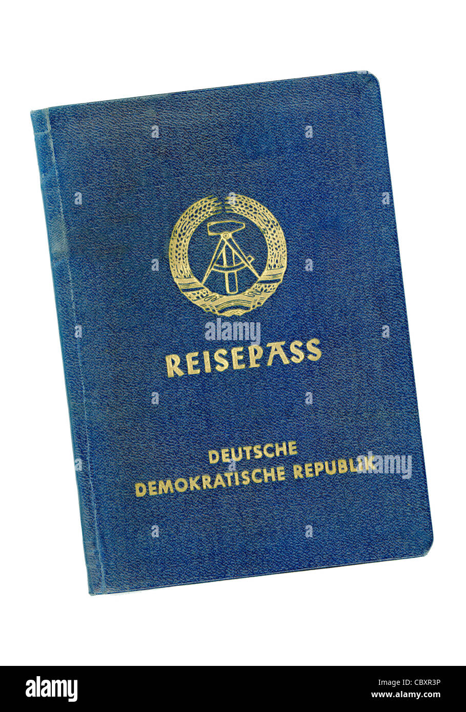 Il passaporto della Repubblica Democratica Tedesca RDT. Foto Stock
