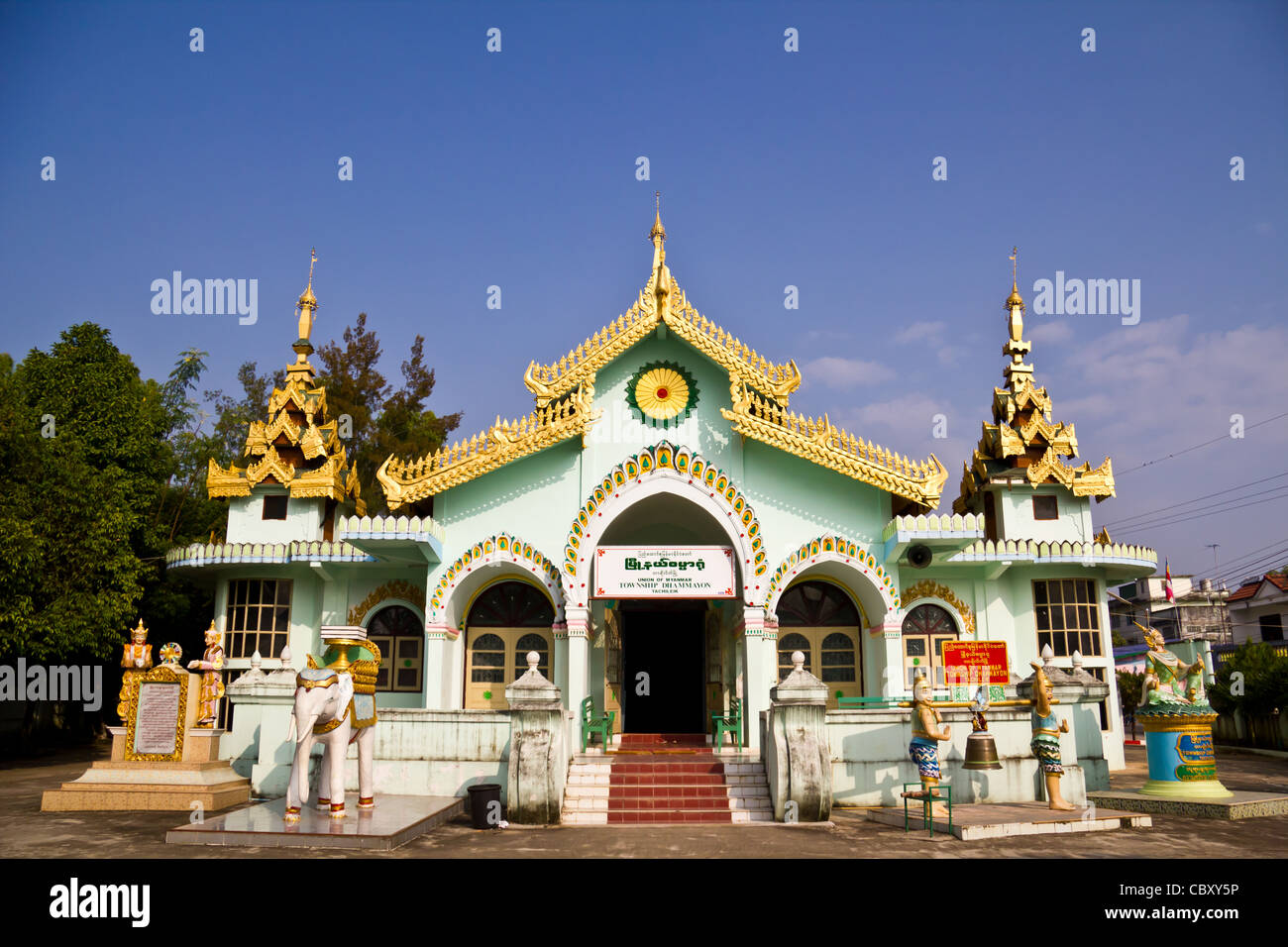 Tempio Dhammayon township tachileik Unione di Myanmar Foto Stock