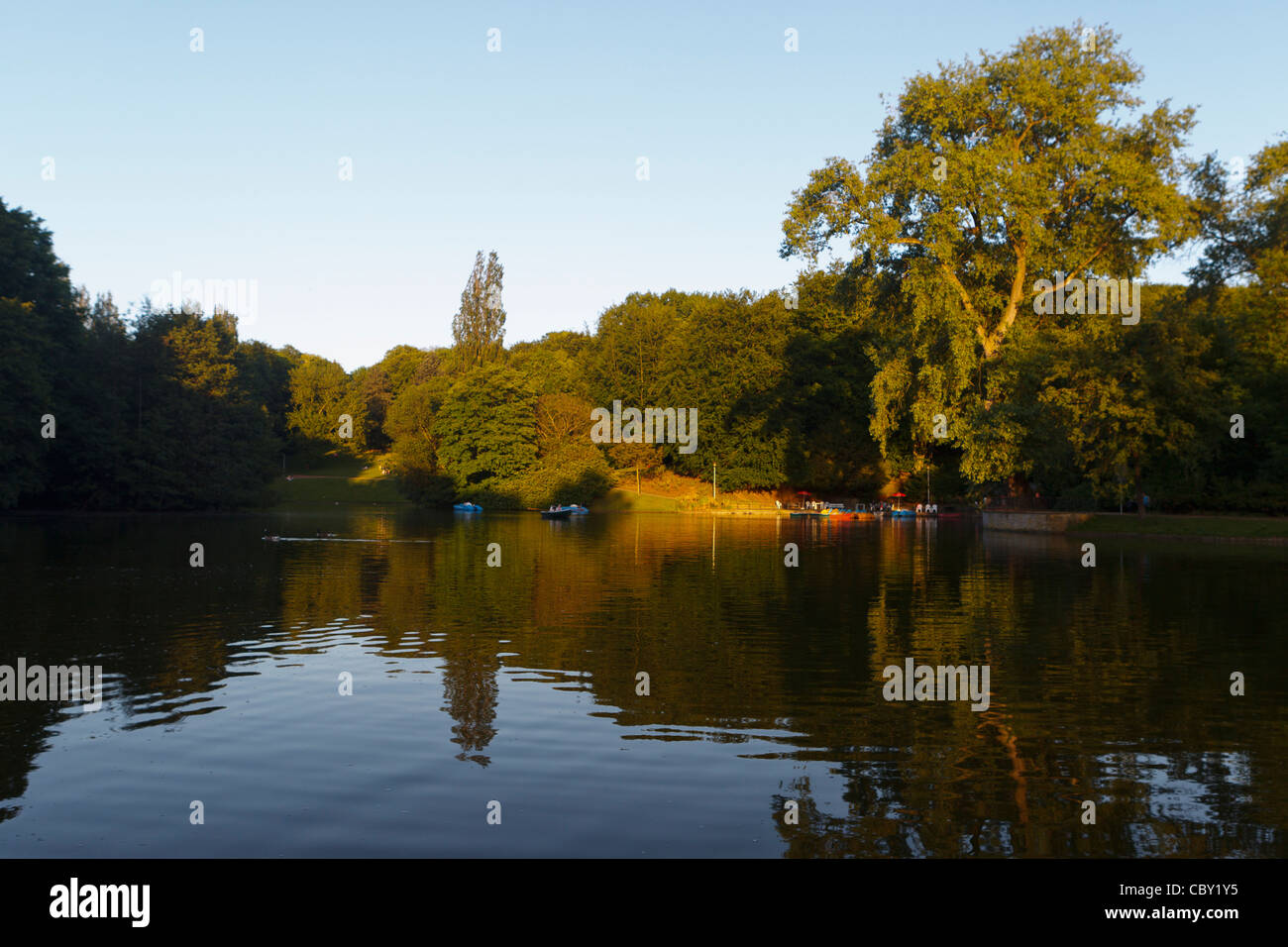 City Park, Bochum in Renania settentrionale-Vestfalia, Germania Foto Stock