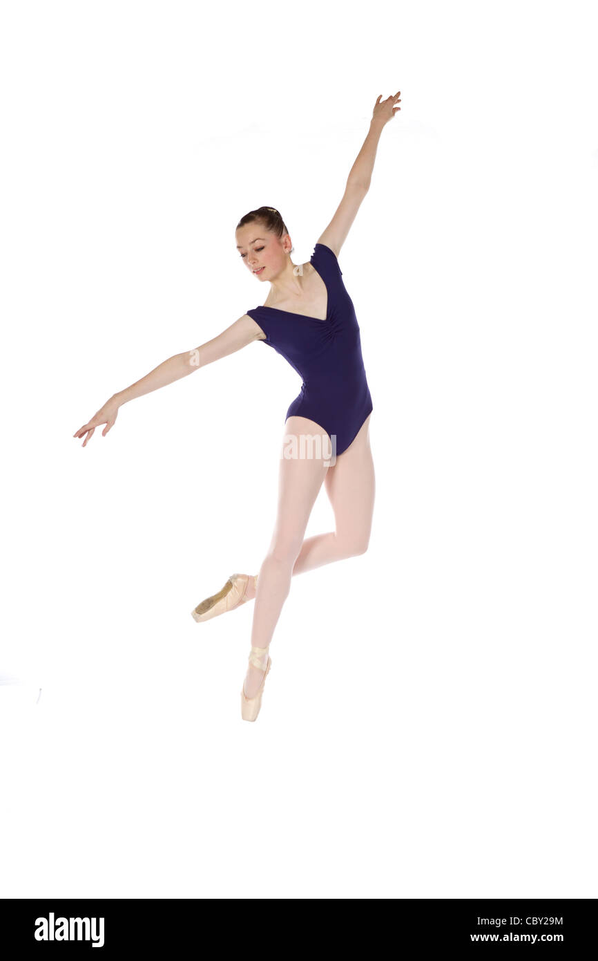 Ballerina jumping Foto Stock