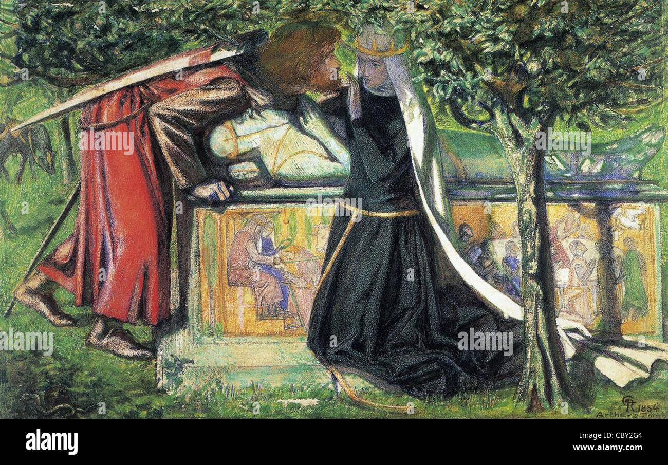 La Notte D'amore Tra Ginevra E Lancillotto Parafrasi Lancelot e guinevere immagini e fotografie stock ad alta risoluzione