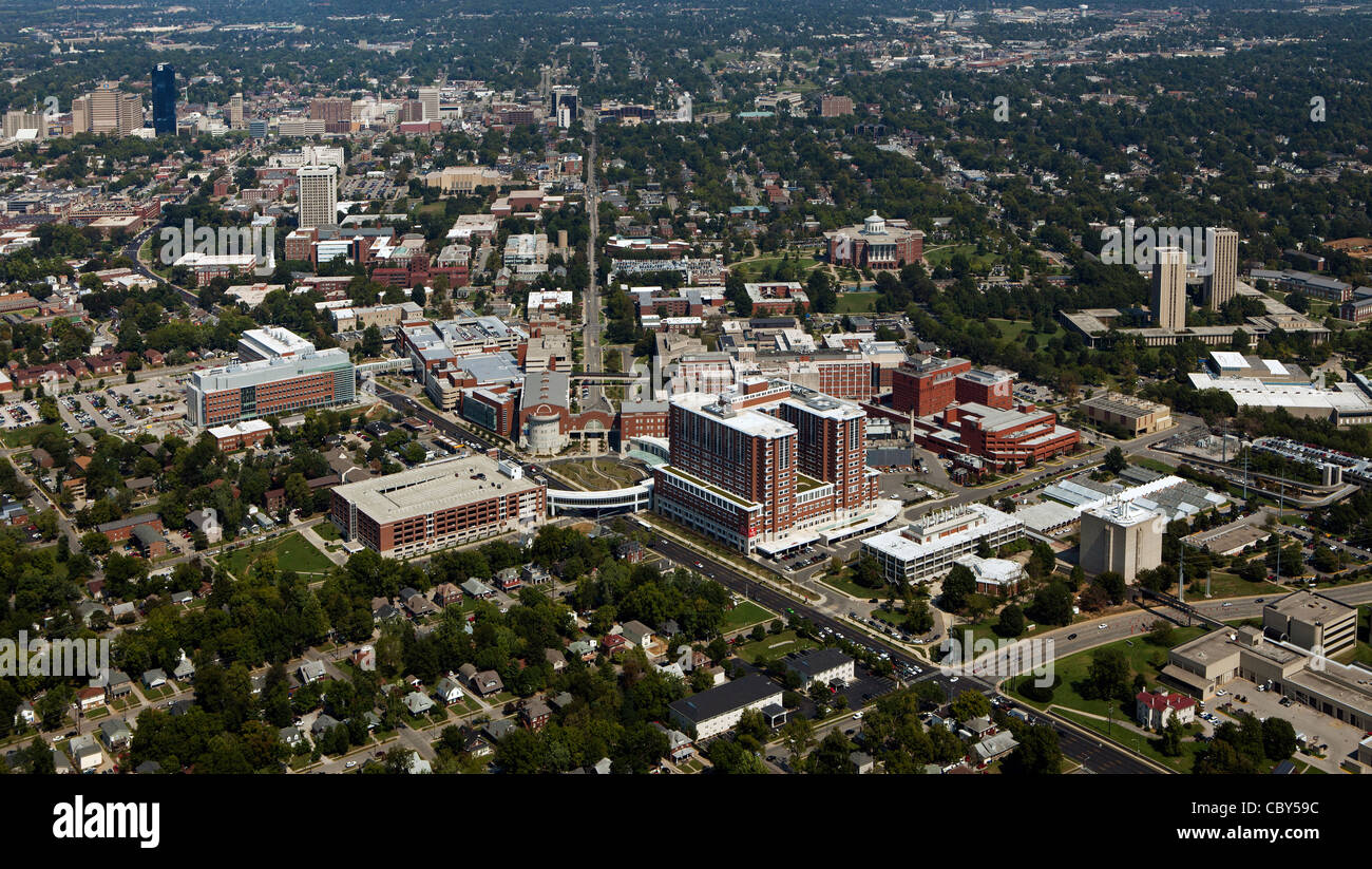 Fotografia aerea, Chandler Medical Center University of Kentucky, Lexington, Kentucky Foto Stock