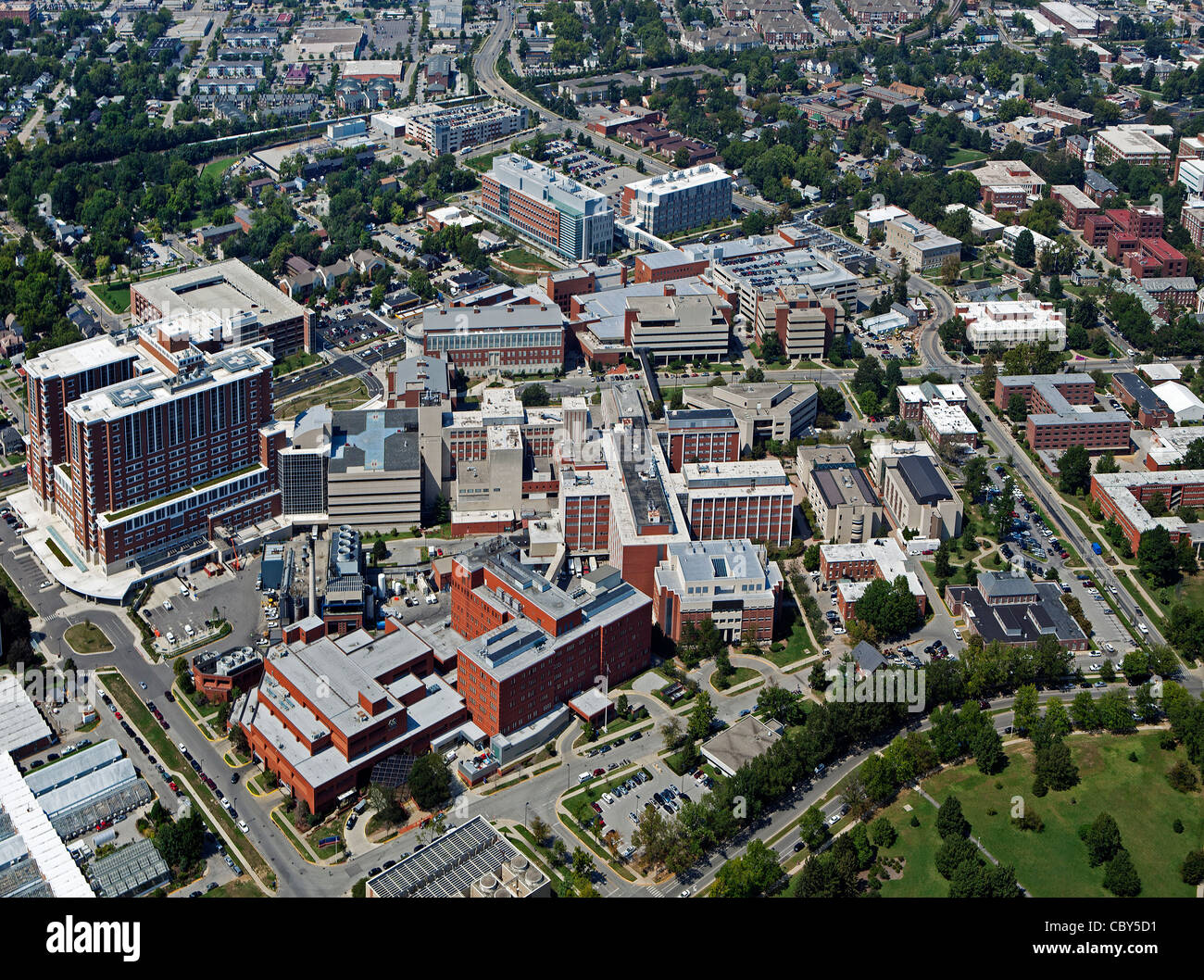 Fotografia aerea, Chandler Medical Center University of Kentucky, Lexington, Kentucky Foto Stock