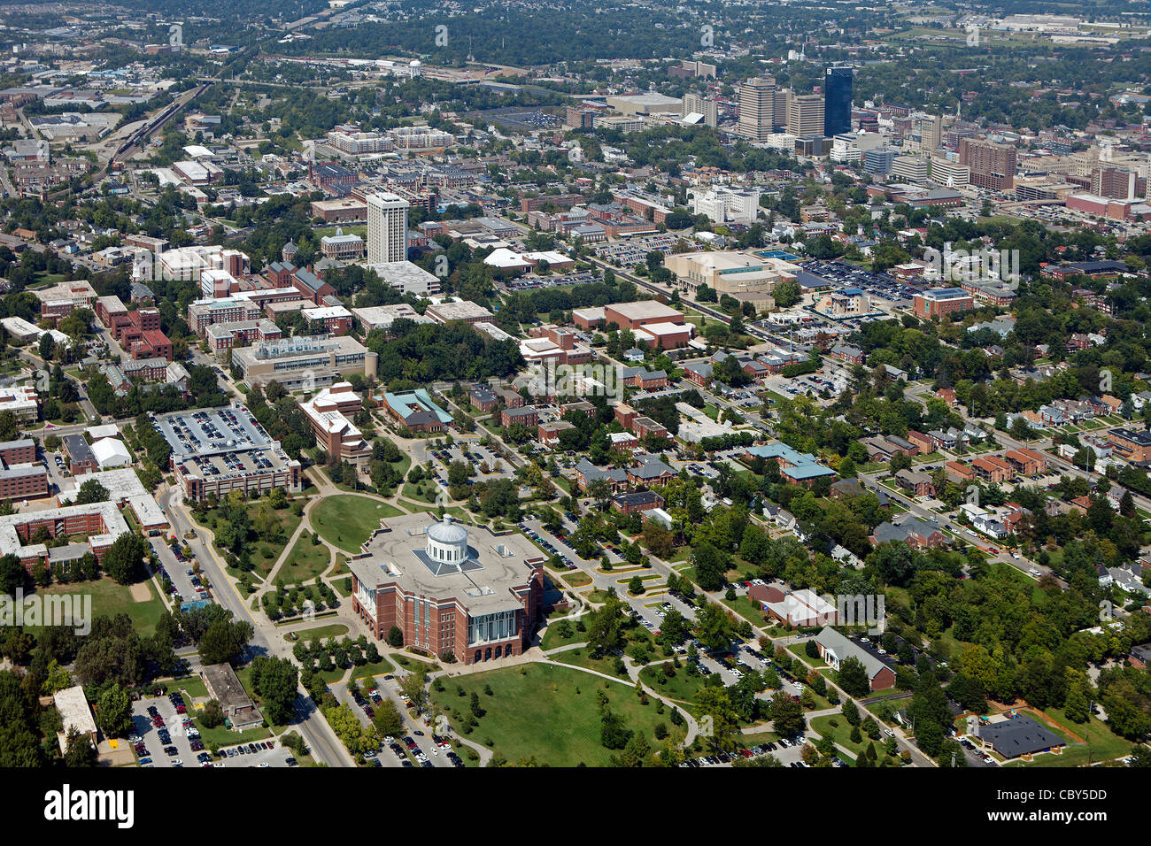 Fotografia aerea, Università di Kentucky, Lexington, Kentucky Foto Stock