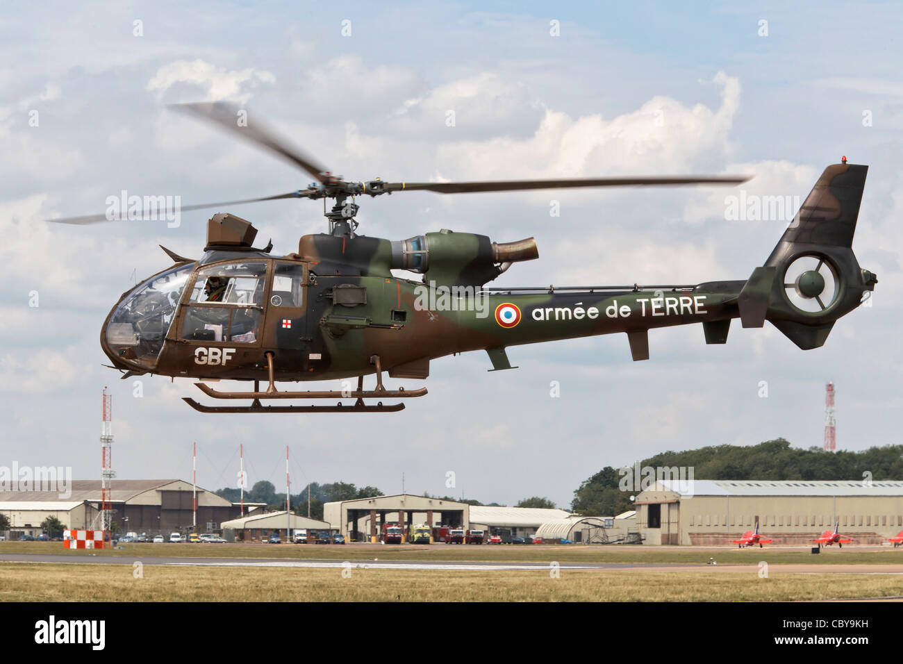 Aerospatiale SA314/2 elicottero Gazelle dell'esercito francese Foto Stock