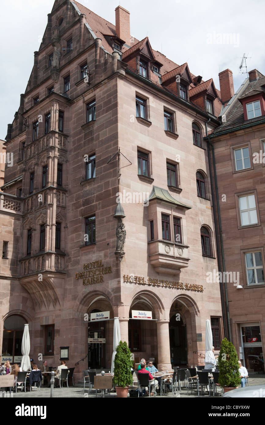 Hotel Deutscher Keiser Norimberga, Germania Foto Stock