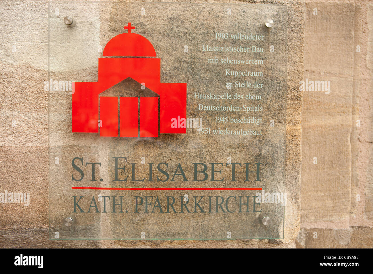 St Elisabeth cattolica chiesa parrocchiale Nürnberg Germania Foto Stock